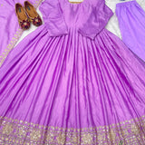 Purple Premium Anarkali Gown