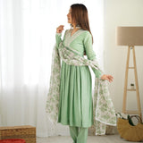 Pistachio Hevay Romansilk Kurta