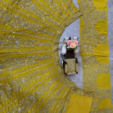 Lemon Yellow Fusion Lehenga
