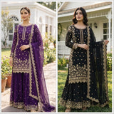 Wedding Georgette Embroidered Suit