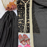 Premium Embroidered Top Plazzo