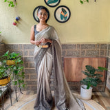 Premium chinon with seqwance work saree