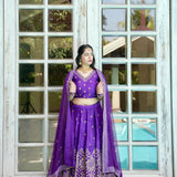 Festival Purple Lehegha Choli