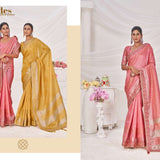 Sumitra Majestic Dyed Sequence Lining Saree