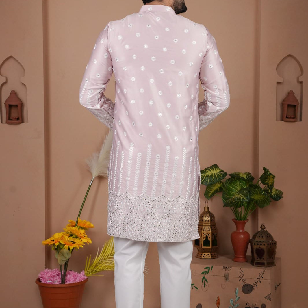 Men's Gadhval Silk Kurta Payjama