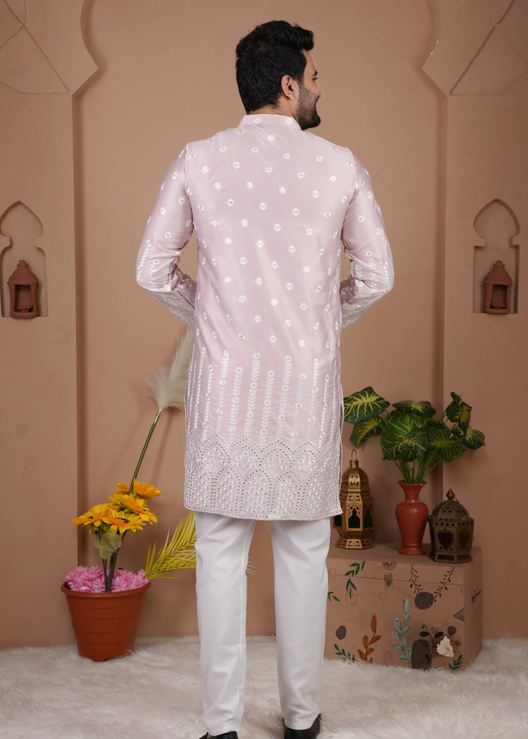 Men's Gadhval Silk Kurta Payjama