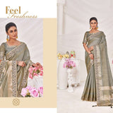 Sumitra Majestic Dyed Sequence Lining Saree