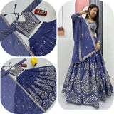 Heavy Embroidered Georgette Lehenga