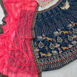 Treditional Grorgette Lehenga Choli