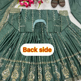 Exclusive Natural Creap Anarkali Suit
