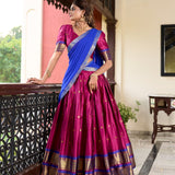 Akshara Paithani Cotton Silk Lehenga