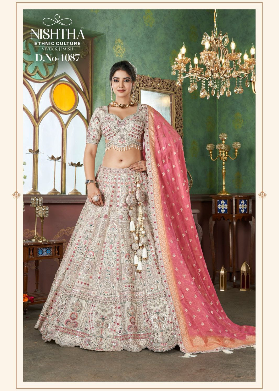 Elegance Bridal Embroidered Lehenga