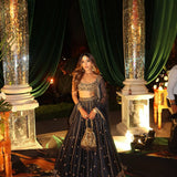 Black Classical Bollywood Lehenga