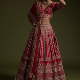 Maroon Bridal Lehenga Choli Collection