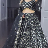 Presenting New  Đěsigner Z-Black Coloured Lehenga