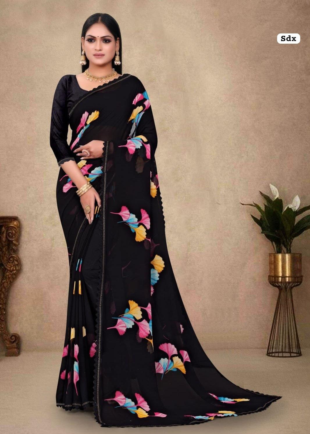 New Launching Floral Print Saree