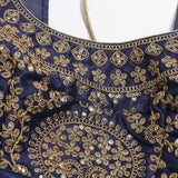 Dark Blue Heavy Bridal Lehenga Choli