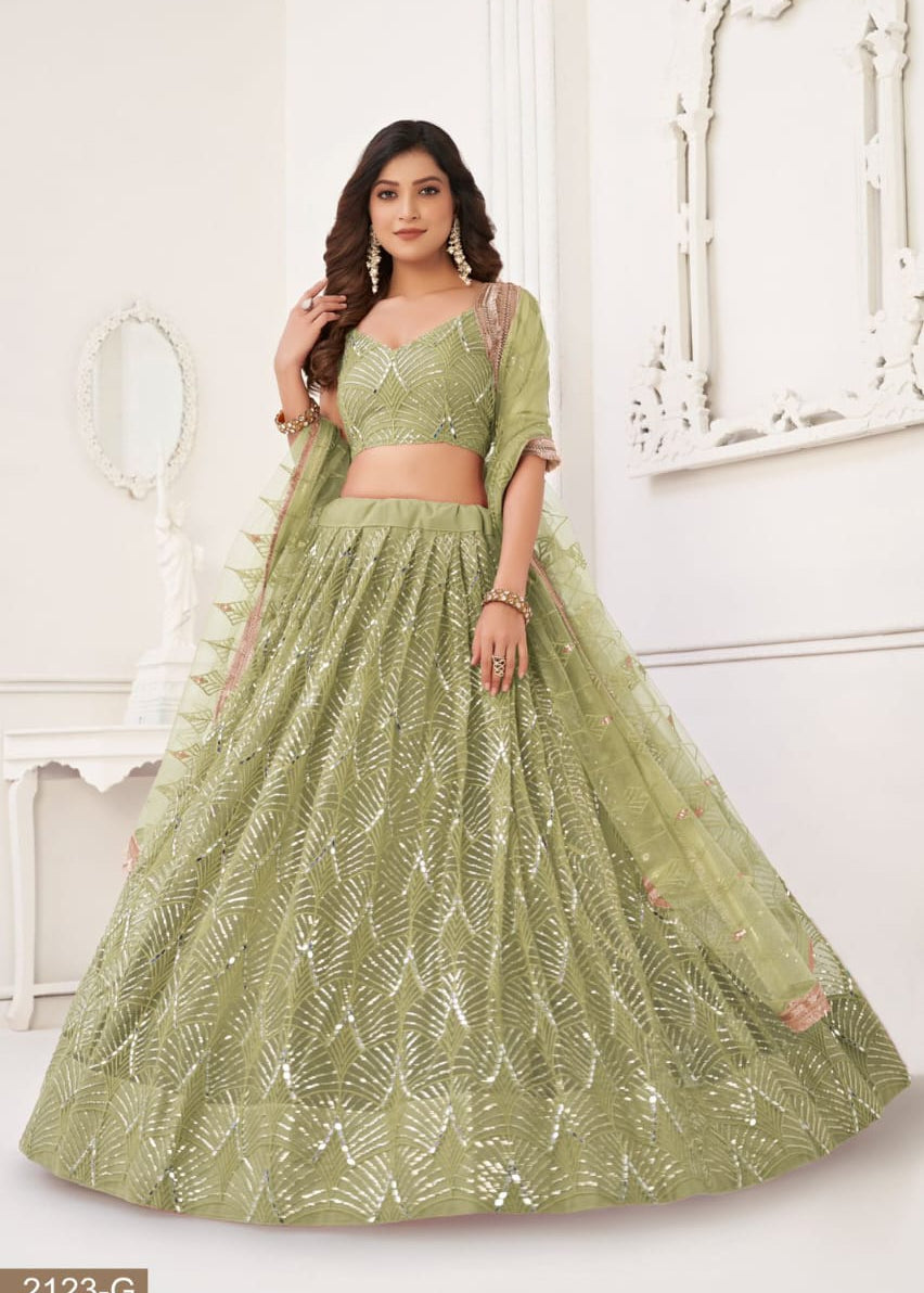 Butterfly Net Wedding Lehenga Choli