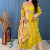 Gorgeous Yellow Anarkali Gown Collection