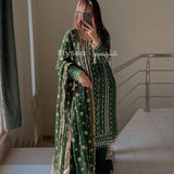 Beautifull Green Party Look Suit