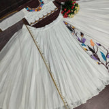 Bridal Wear White Lehenga