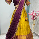 Exclusive Premiun Kanjivaram Lehenga Choli