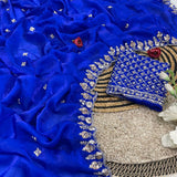 Gaytri Silk Beads Work Saree