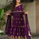 Designer Embroidered Anarkali Gown