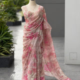 Elegance Floral Print Saree