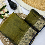 Super Shiny Space Silk Saree