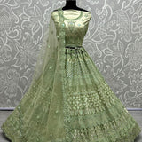 Fantastic Designed Sequins embroidered with Multi thread work partywear Lehengacholi