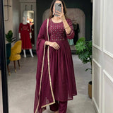 Maroon Stunning Anarkali Dress