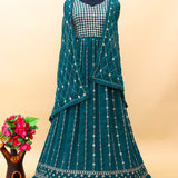 Heavy faux georgette Anarkali dress