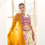 Attractive Embroidered Sequace Lehenga