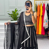 Superhit Black Bollywood Lehenga Choli