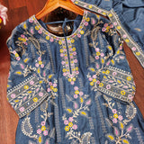 Celebrity Embroidered Sharara Suit