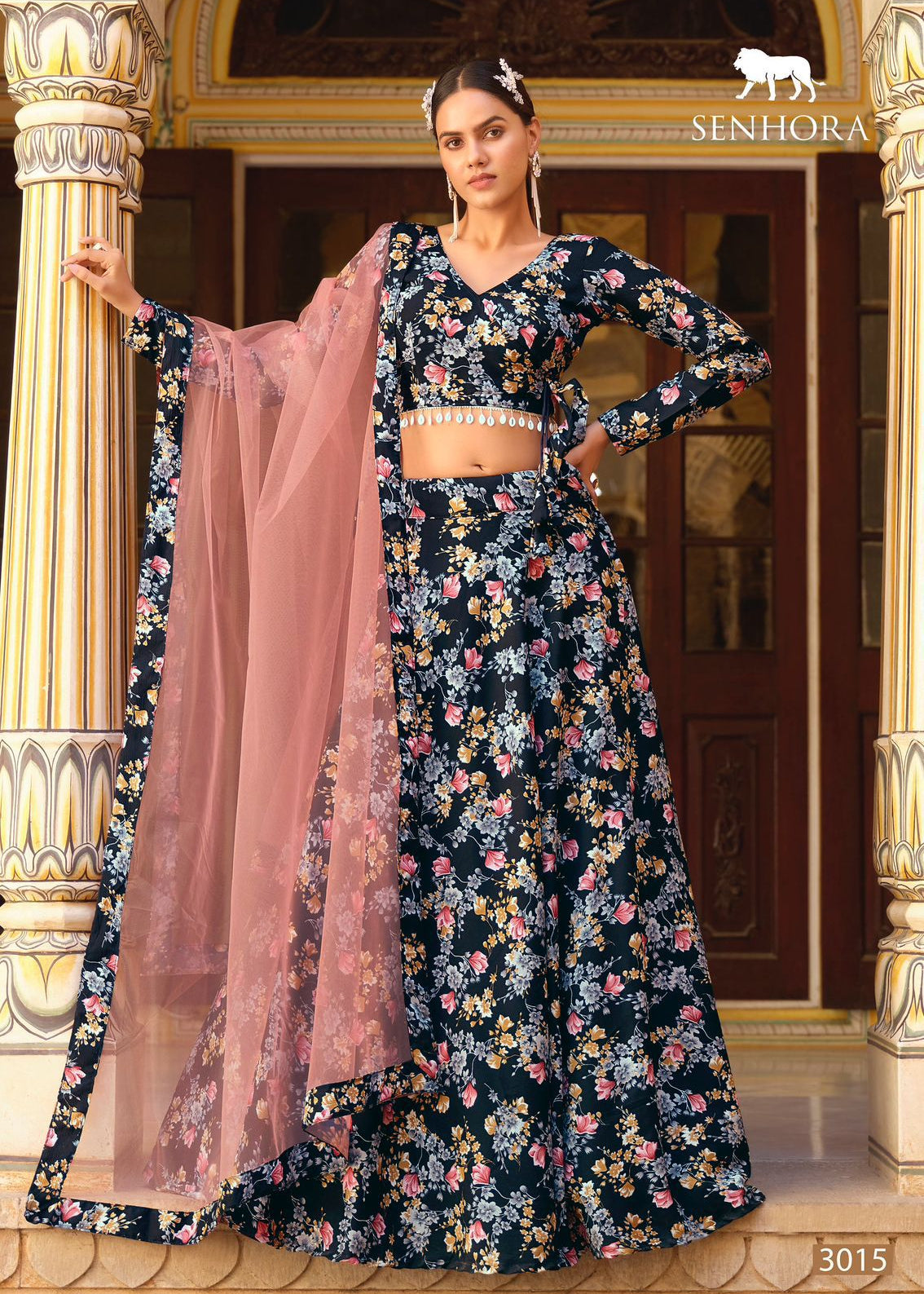 Exquisite Floral Print Lehenga