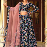 Exquisite Floral Print Lehenga