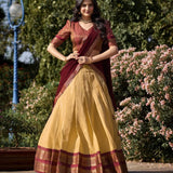 Kanchipuram Silk Zari Weaving Lehenga