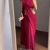 Trending  Faux Gorgette Saree