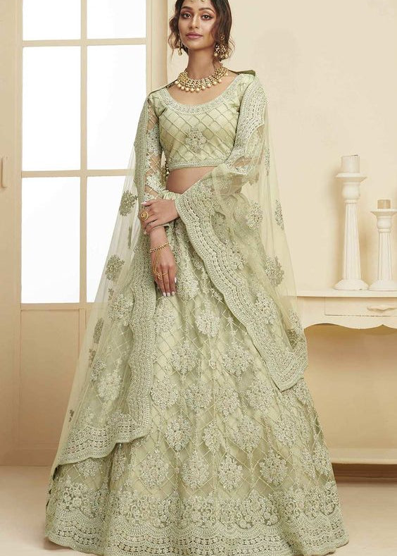 Designer Heavy Net Lehenga