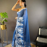 Beautiful Thai Organza Saree Collection