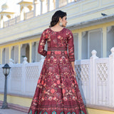 Stuning Dola Silk Anarkali Gown