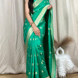 Soft Shiney Cotton Blend Saree