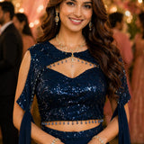 Blooming Ethnic Georgette Lehenga Choli