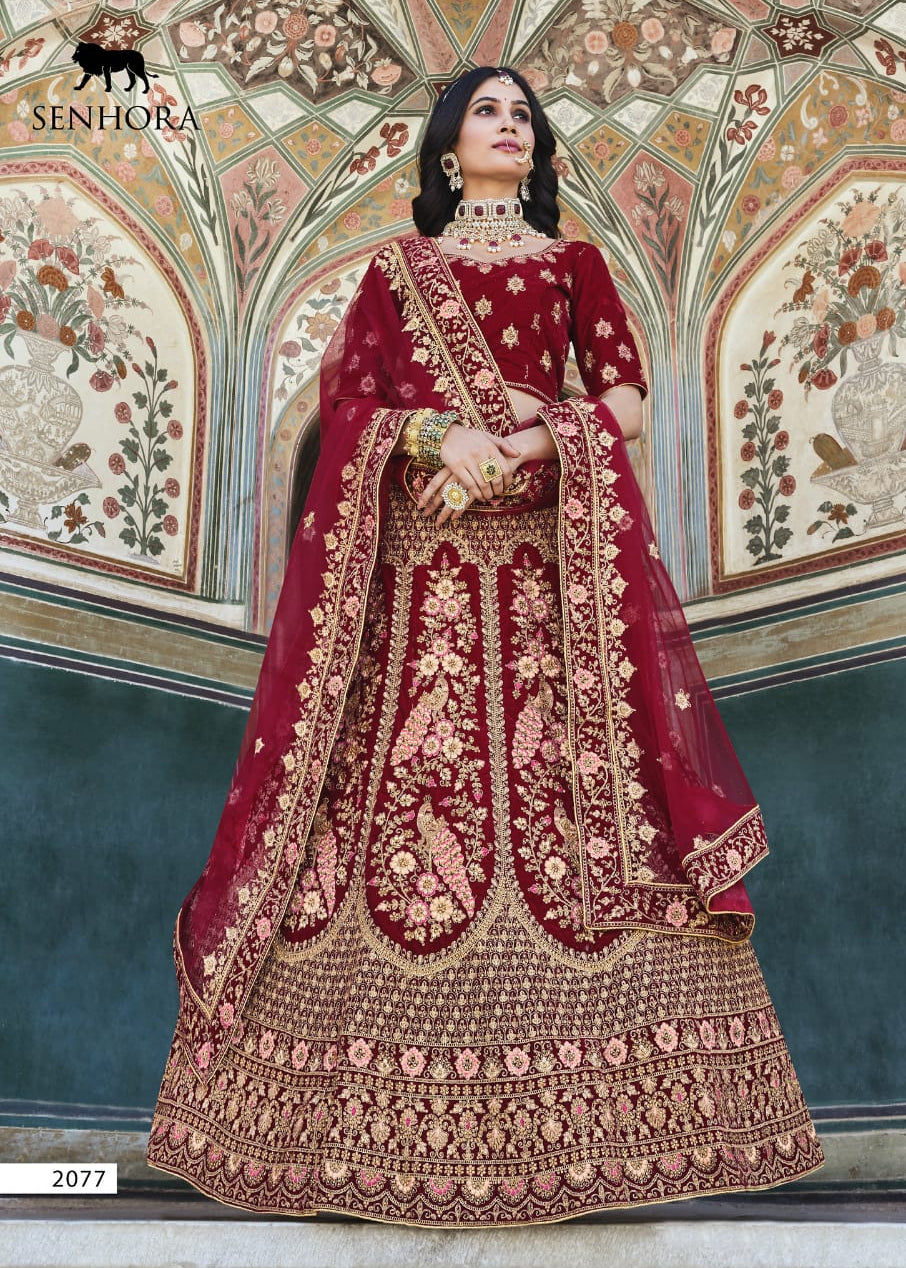 Crafting Dreams with Velvet Touch: Elevate Your Bridal Journey with Our Luxe Lehengas