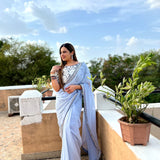 Presenting you most beautiful seqwance saree