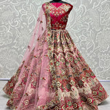 Padded Velvet Designer Lehengacholi