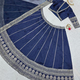 Beautifull Royal Blue Lehenga