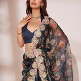 Premium Flolar Print Saree Collection